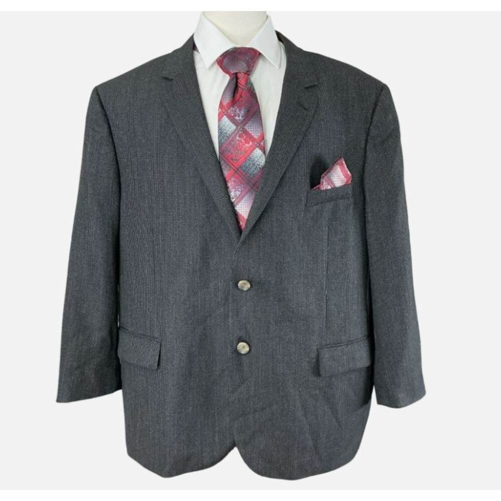 Indochino Blazer 52R Black Speckled Wool Silk Sport Coat Old Money Luxe  Jacket